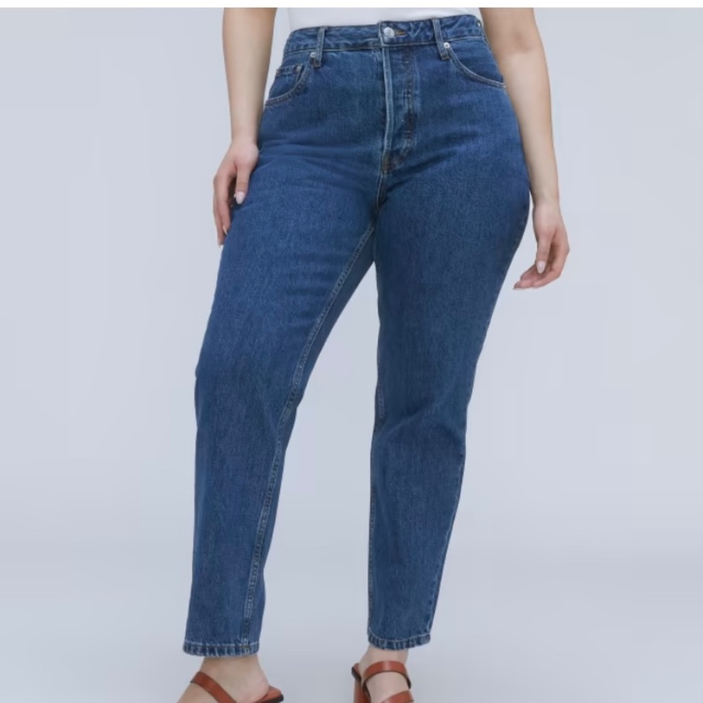 Everlane High Rise Women's Jeans — Classic Blue Denim